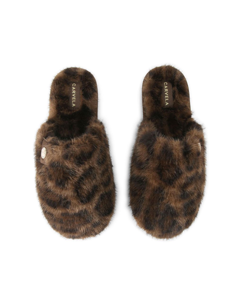 Carvela Kurt Geiger Brown Jackpot Fur Slippers