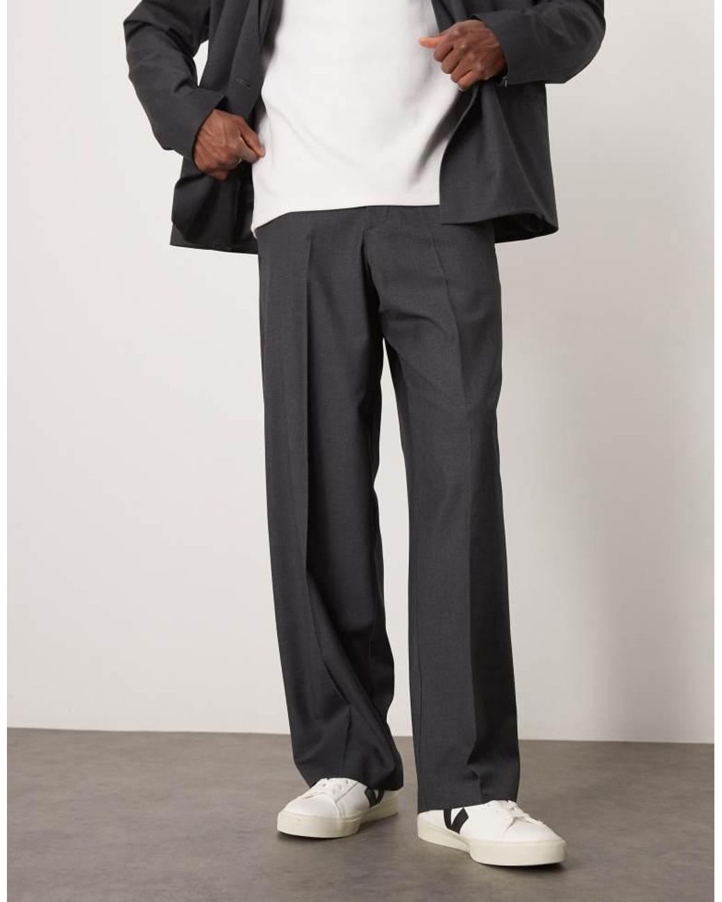 ASOS Multicolor Wide Leg Suit Trousers for men