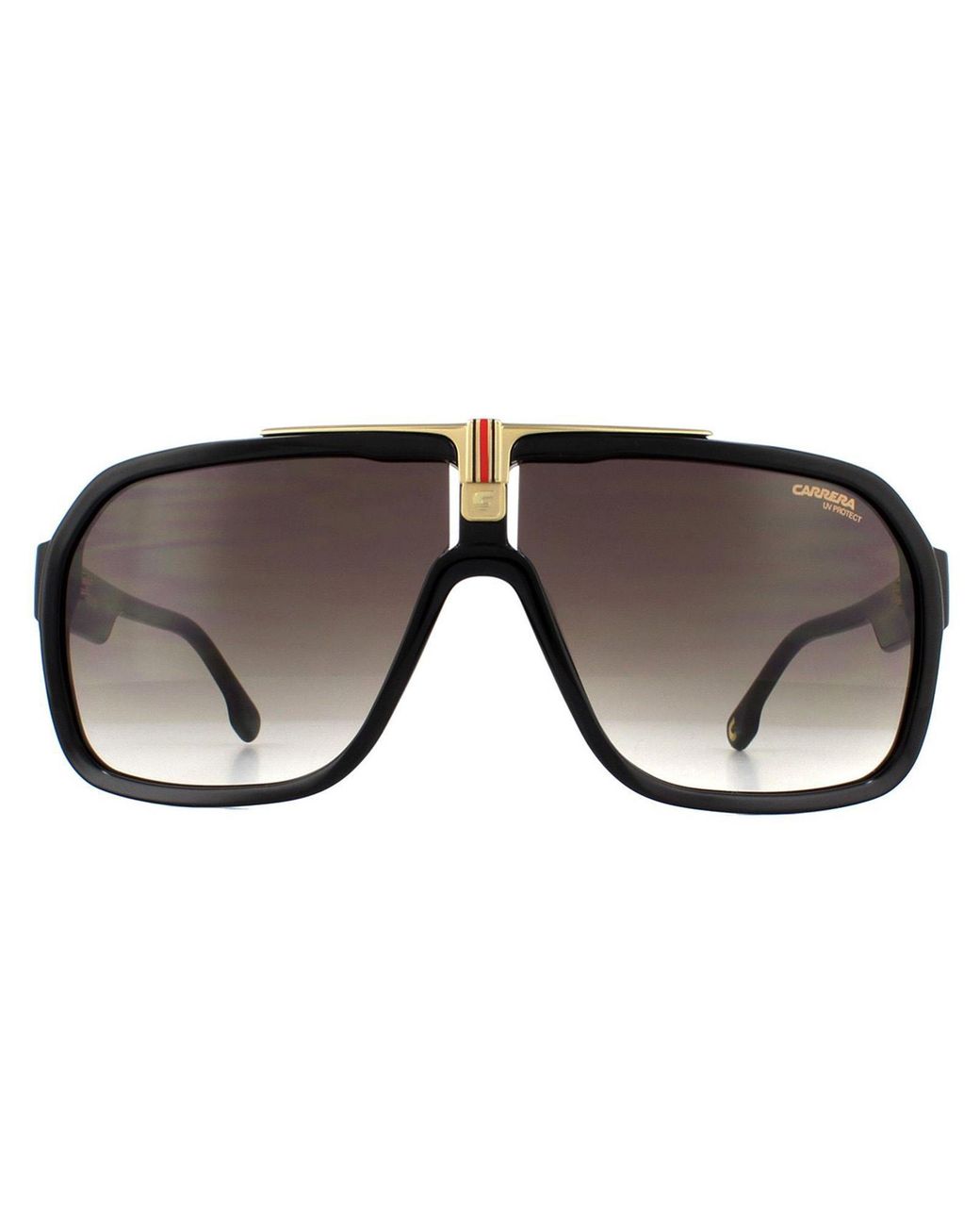 Carrera Gray Lightweight Shield Gradient Sunglasses for men