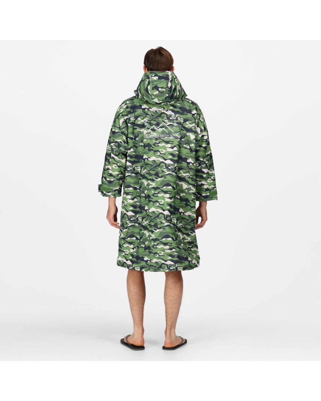 Regatta Green Adult Waterproof Fleece Lined Robe Jacket for men