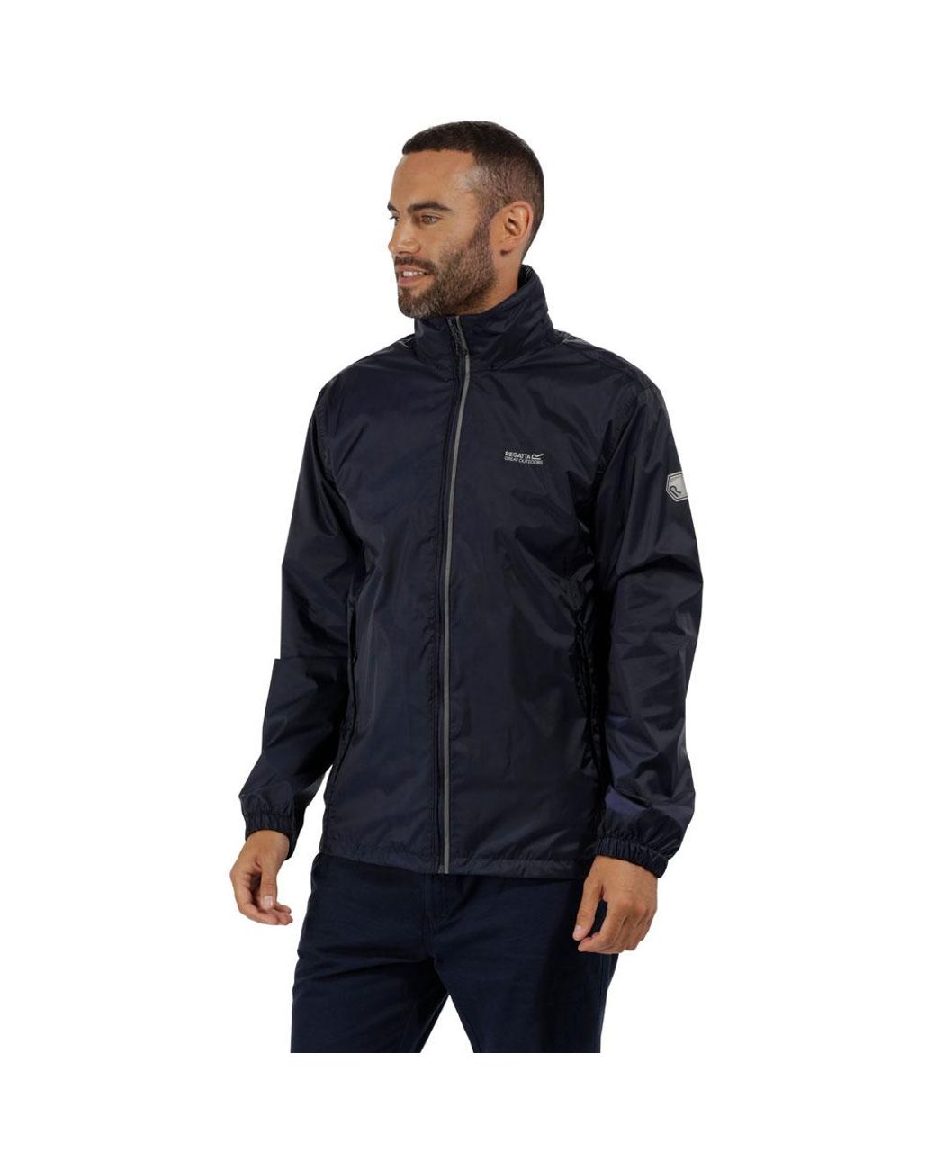 Regatta Blue Lyle Iv Waterproof Breathable Packable Jacket Coat for men
