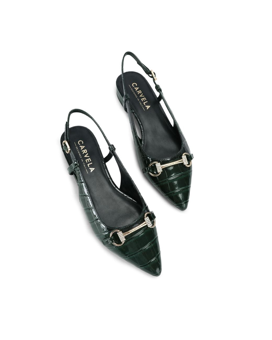 Carvela Kurt Geiger Green Valentina Loafer Sandals