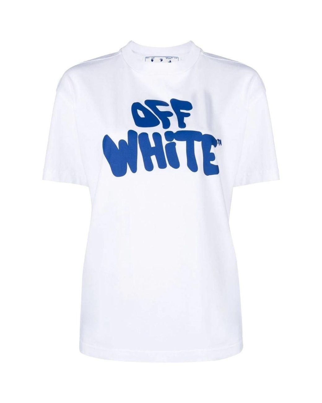 Off-White c/o Virgil Abloh White 70S Type Logo Casual Tee T-Shirt Cotton