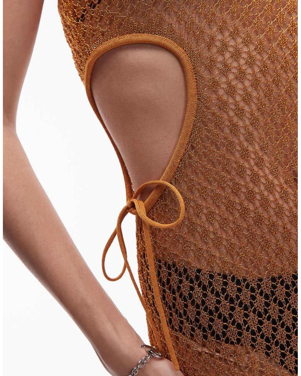 House Of Sunny Brown Athena Knit Maxi Dress