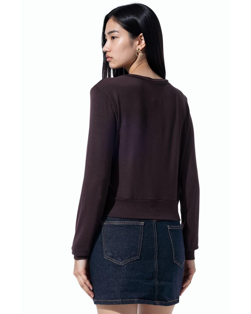 Busem Blue Viscose Blend Cardigan