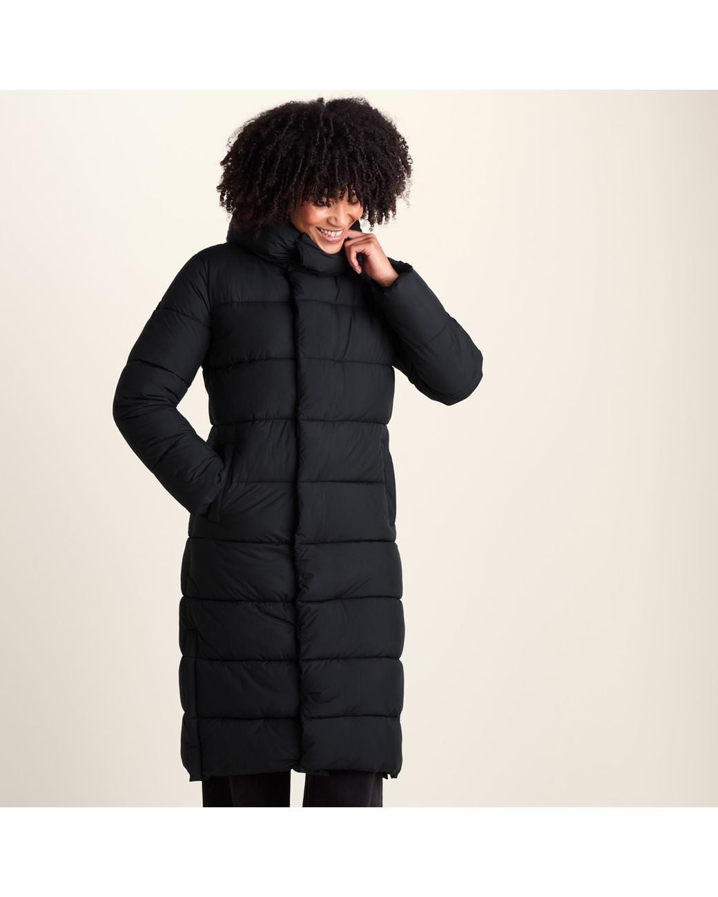 TOG24 Black Bartlett Longline Insulated Padded Coat