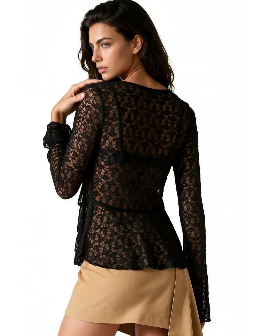 Busem Black Polyamide Elastane Blouse