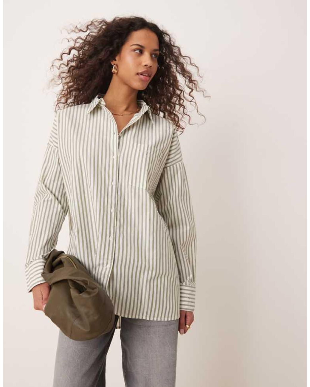 Vila Natural Oversized Boyfriend Fit Shirt