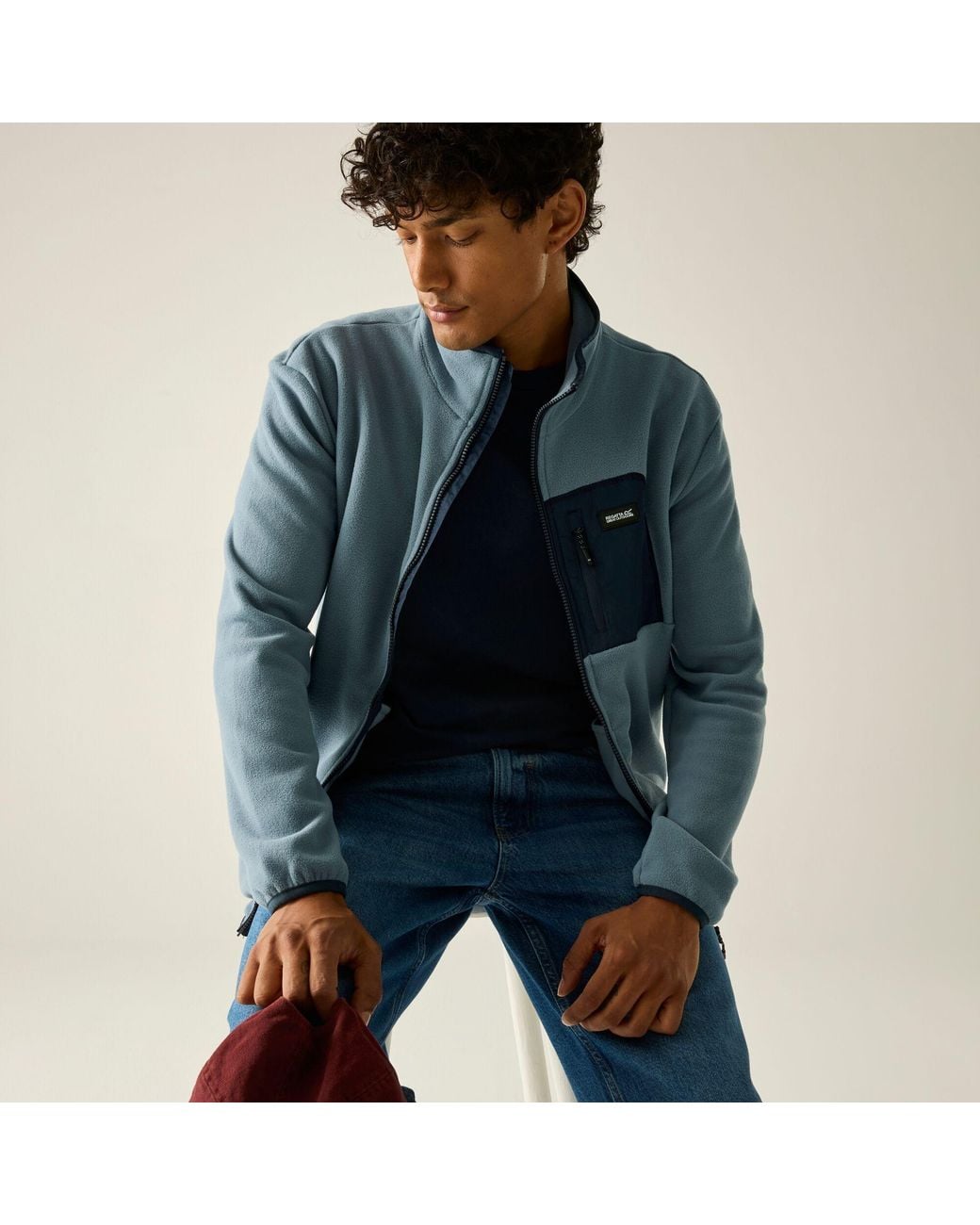 Regatta Blue Frankie Full Zip Fleece Jacket Mirage/ for men