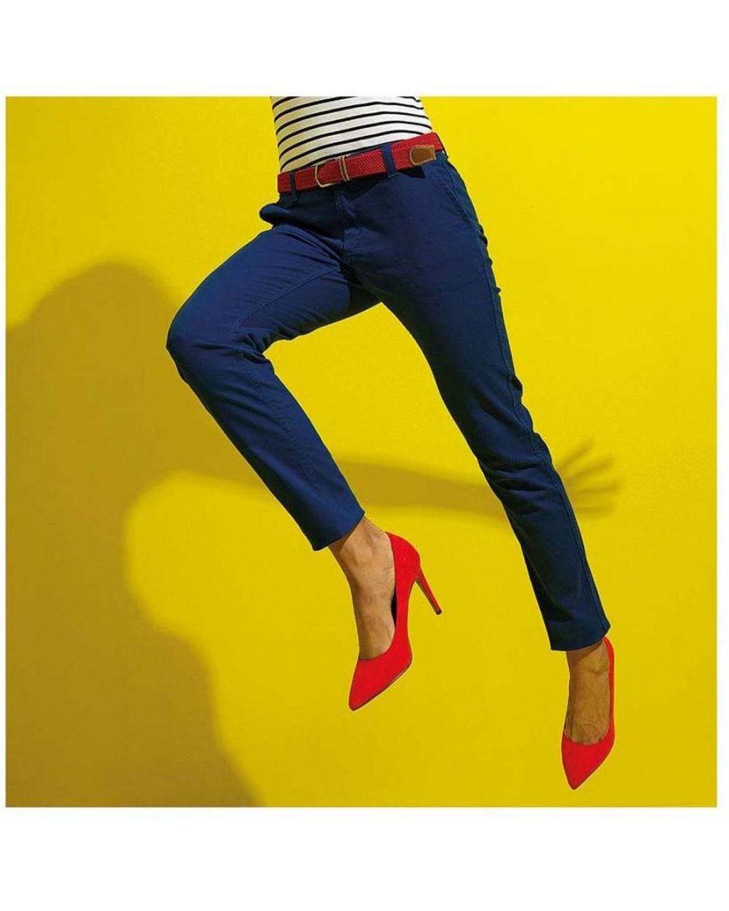 Asquith & Fox Blue Ladies Casual Chino Trousers
