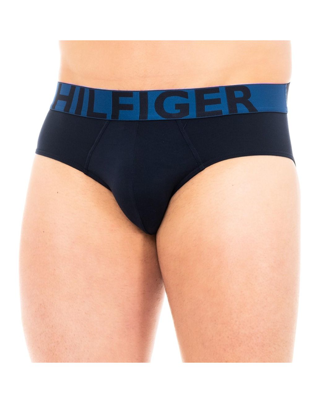 Tommy Hilfiger Blue Breathable Fabric Brief With Anatomical Front 1U87905329 for men