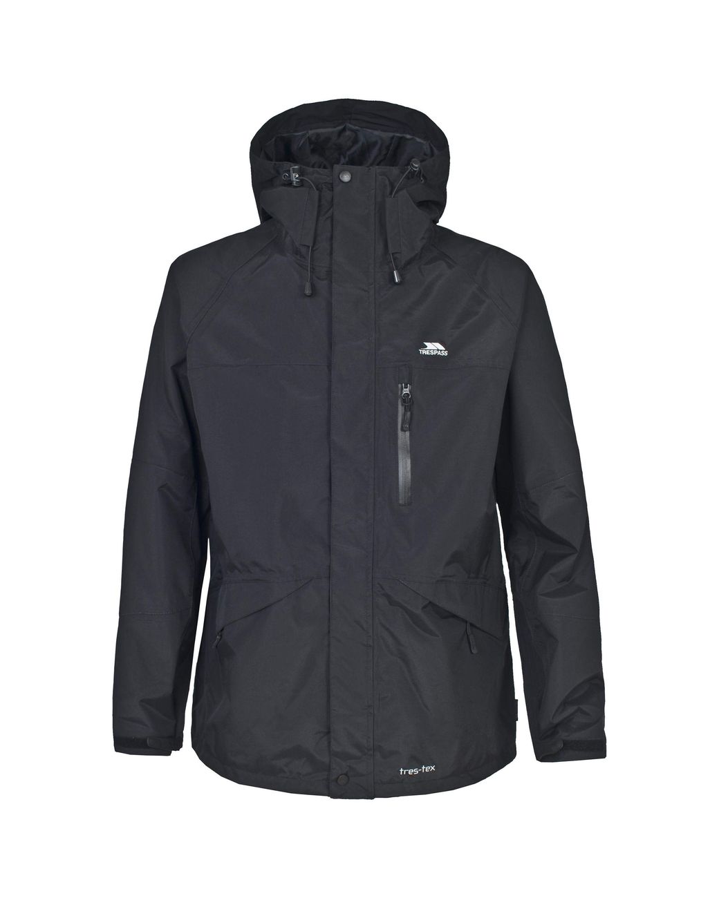 Trespass Blue Corvo Hooded Full Zip Waterproof Jacket/Coat for men