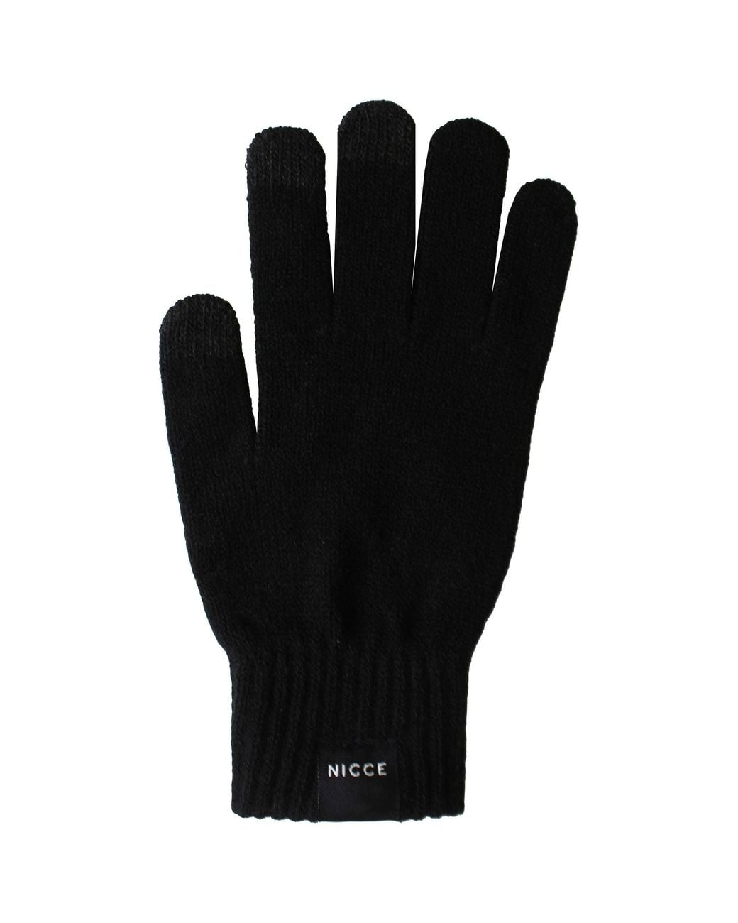Nicce London Black Karlo Gloves for men
