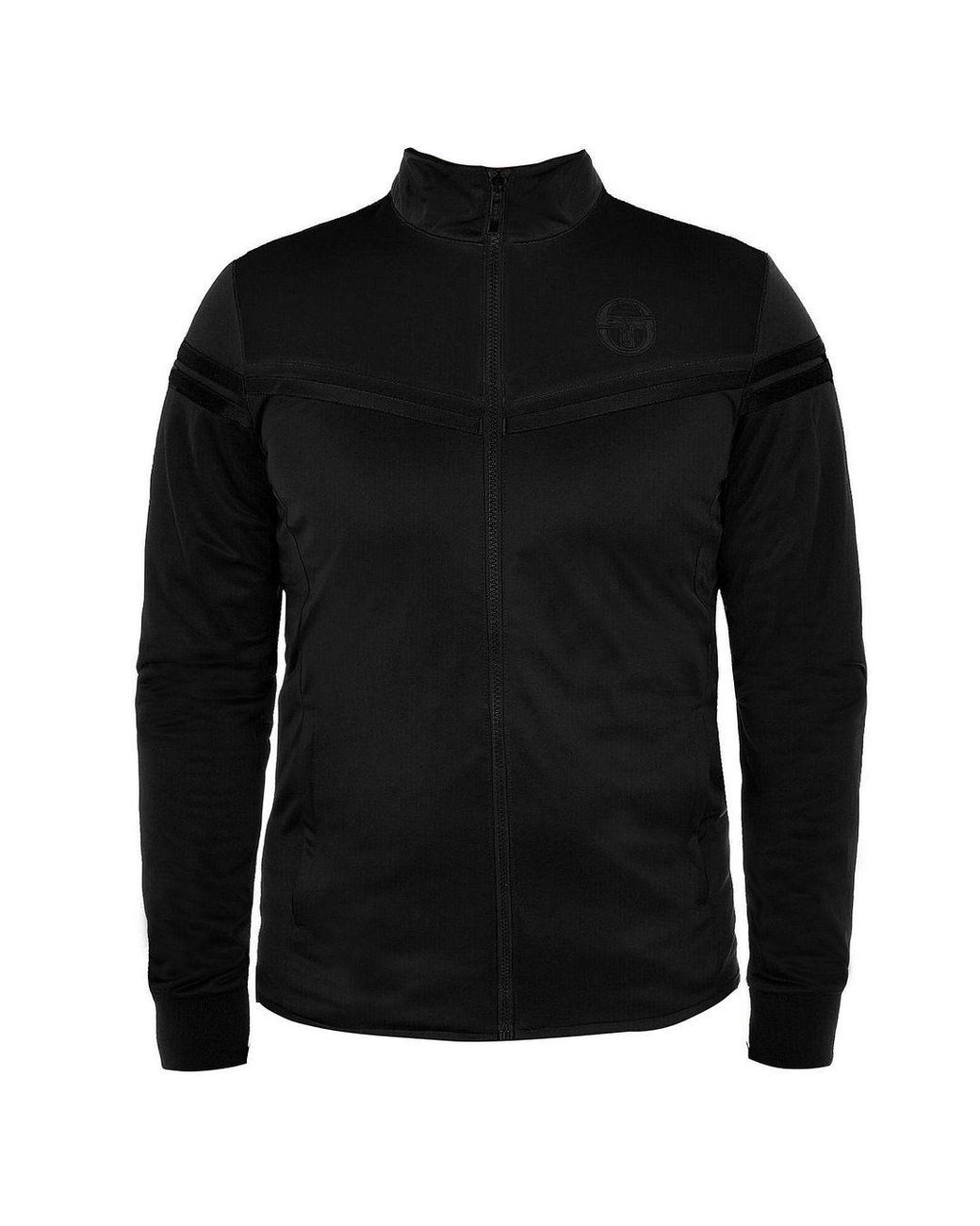Sergio Tacchini Black Long Sleeve Zip Up Zone Track Jacket 38169 167 for men