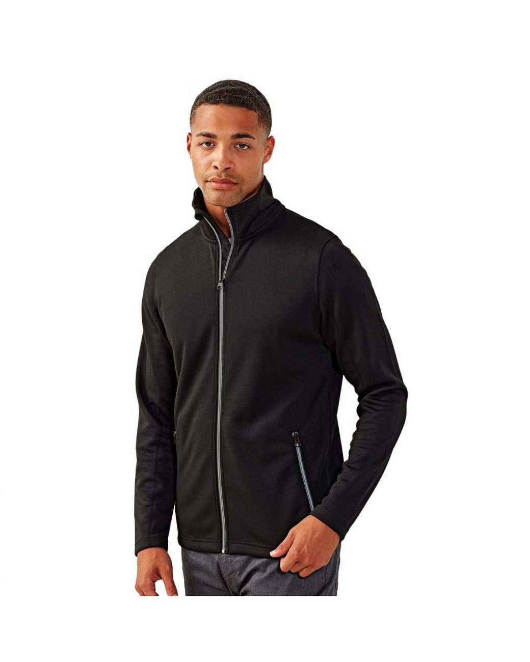 PREMIER Black Sustainable Sweat Jacket for men