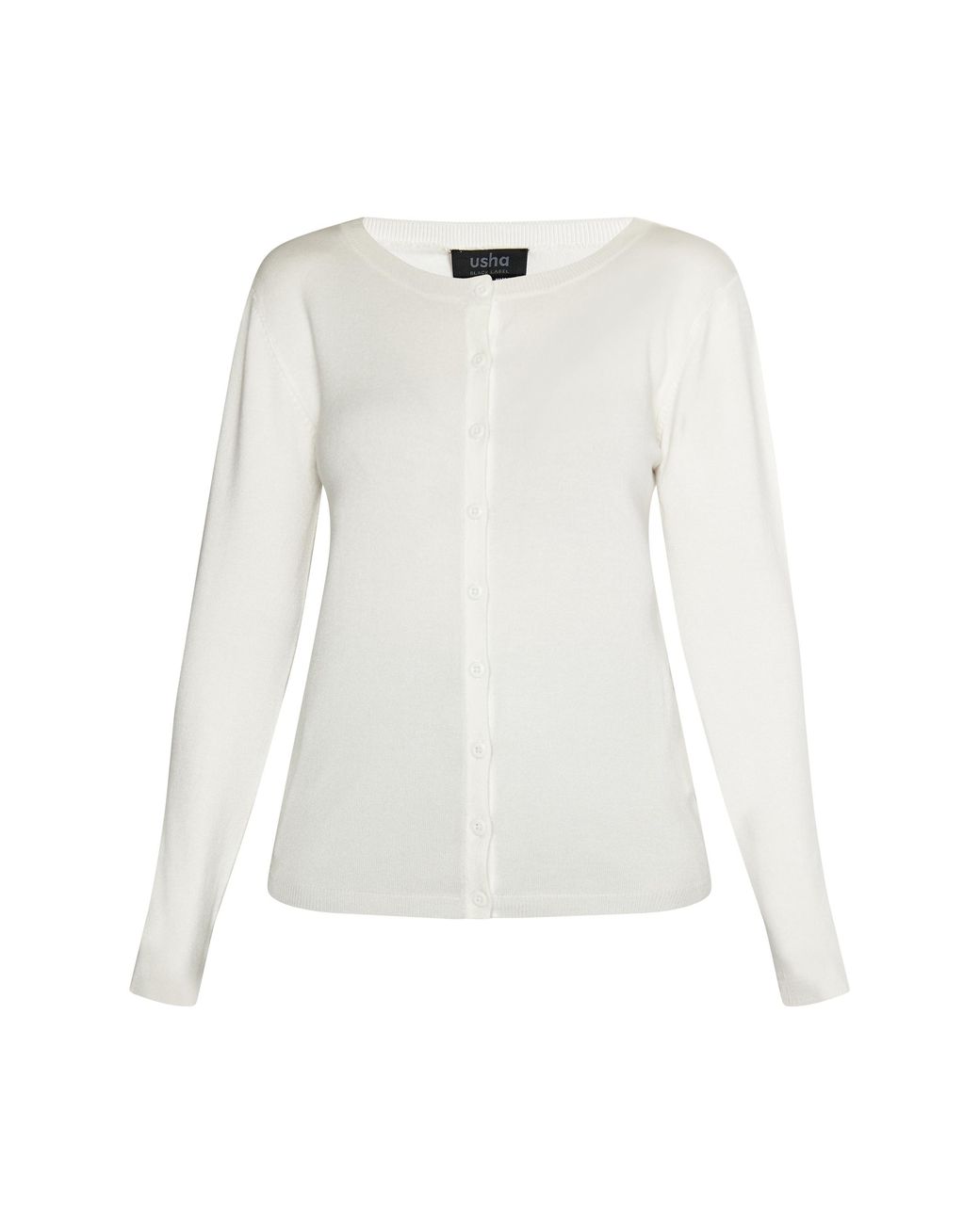 Usha Vest Wolwit in het White