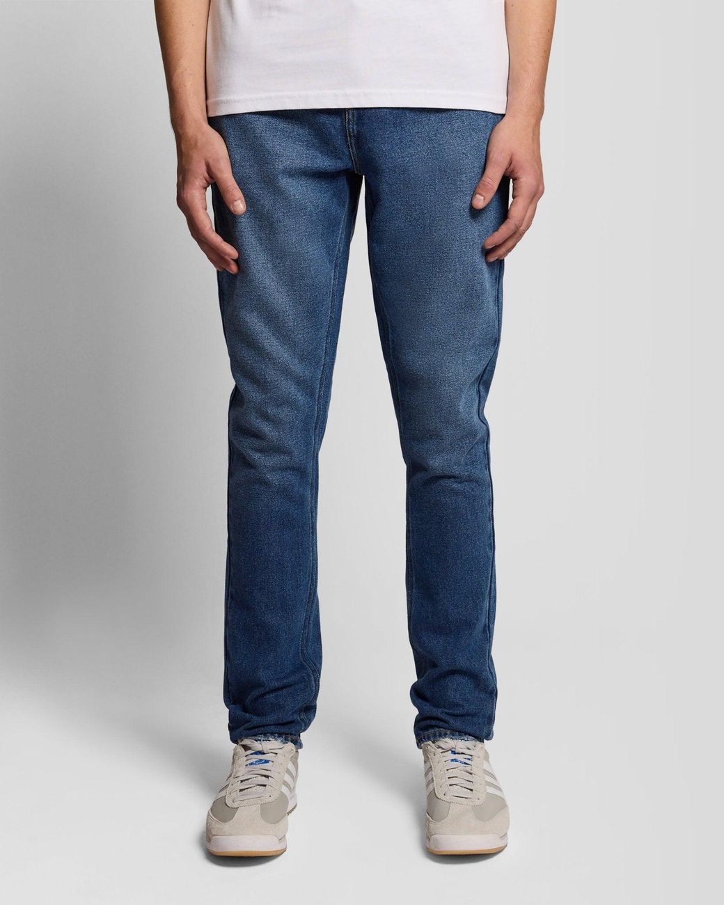 Lyle & Scott Blue Slim Tapered Jeans for men