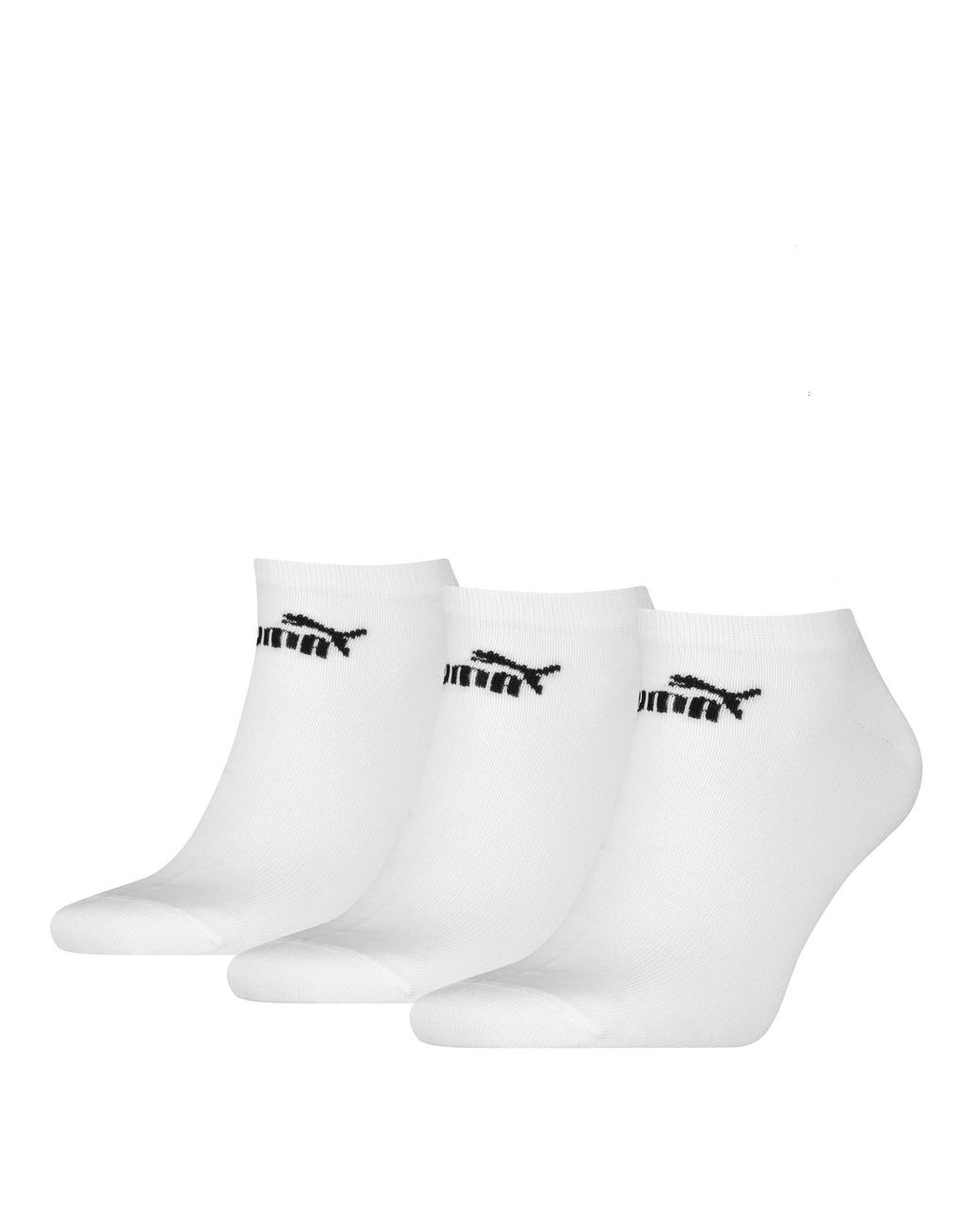 PUMA White Adult Logo Trainer Socks (Pack Of 3)