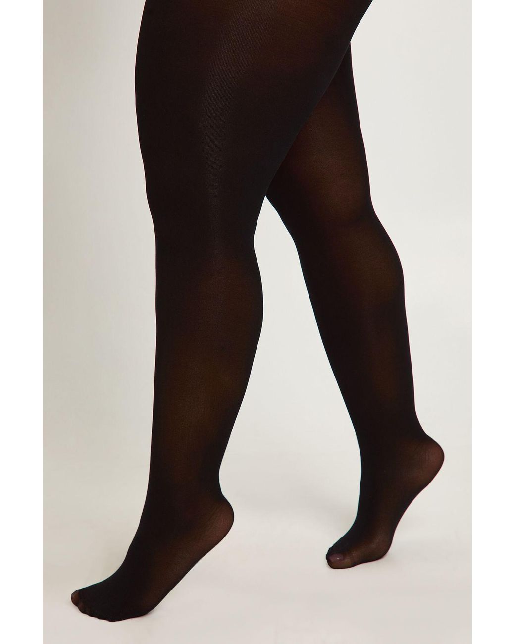 Boohoo Black Plus Shaper 60 Denier 3 Pack Tights