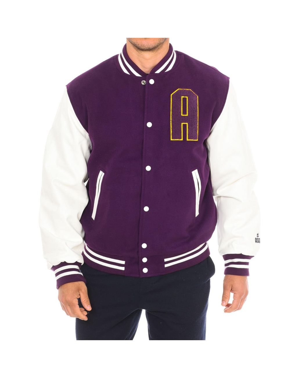 Attica Sporting Goods Purple At-Fw22-009 Baseball Jacket for men