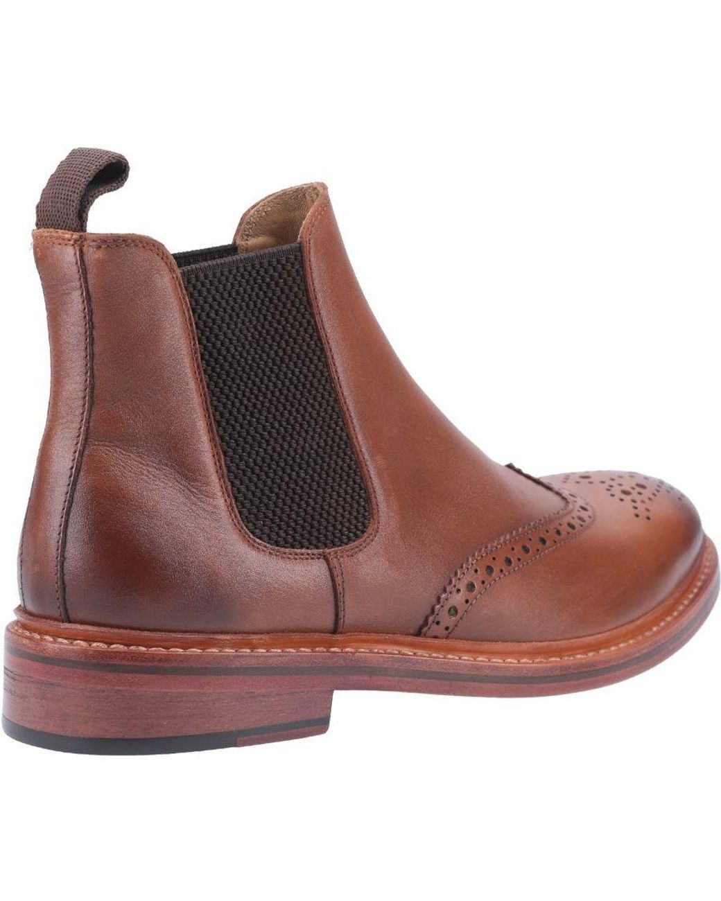 Cotswold Brown Siddington Leather Goodyear Welt Boot for men
