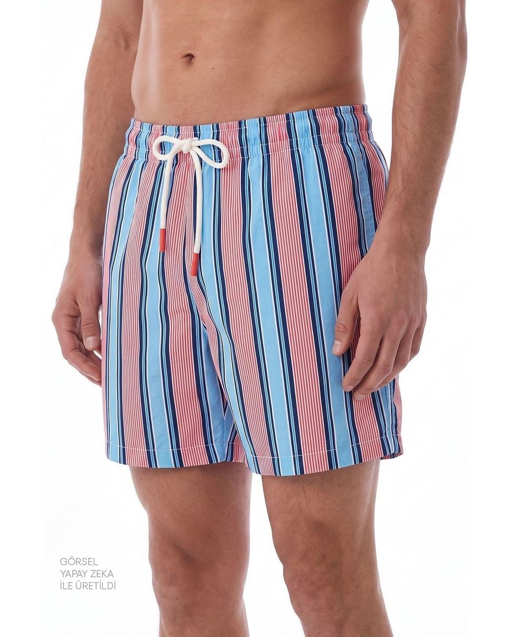 Penti Blue Deep Sea Striped Shorts for men