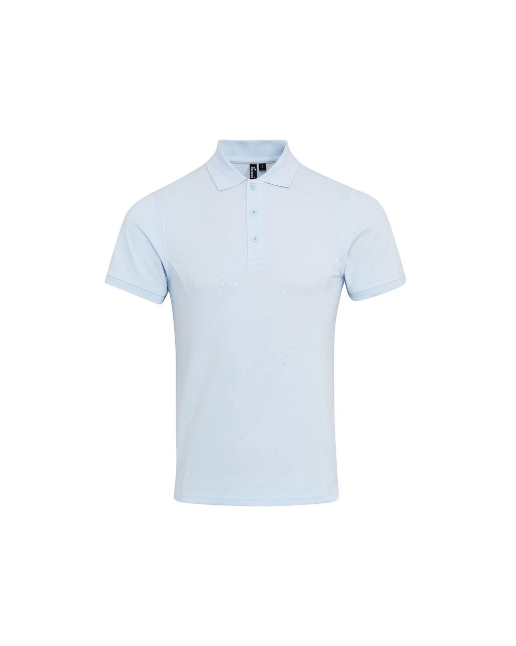 PREMIER Blue Coolchecker Plus Pique Polo With Coolplus (Light) for men