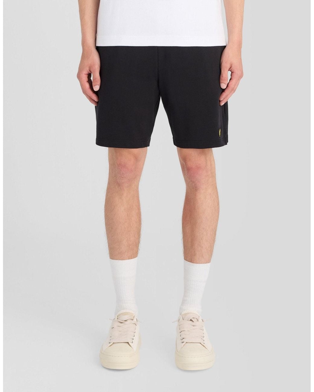 Lyle & Scott White Sports Loopback Shorts for men