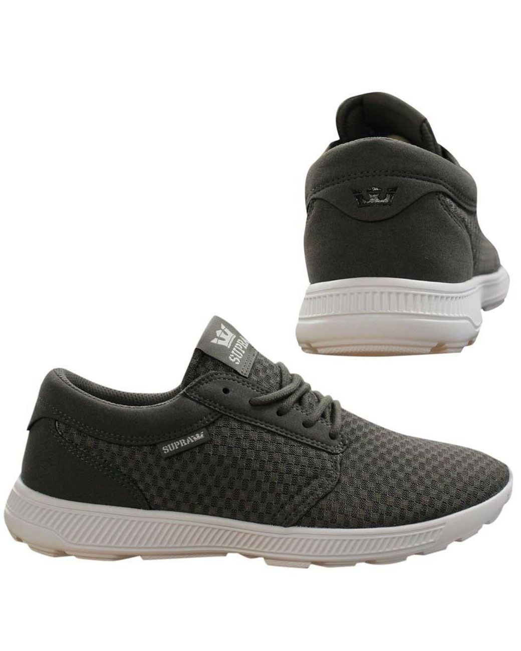 Supra Black Hammer Run Lace Up Casual Running Trainers 08128 157 B35A Mesh for men