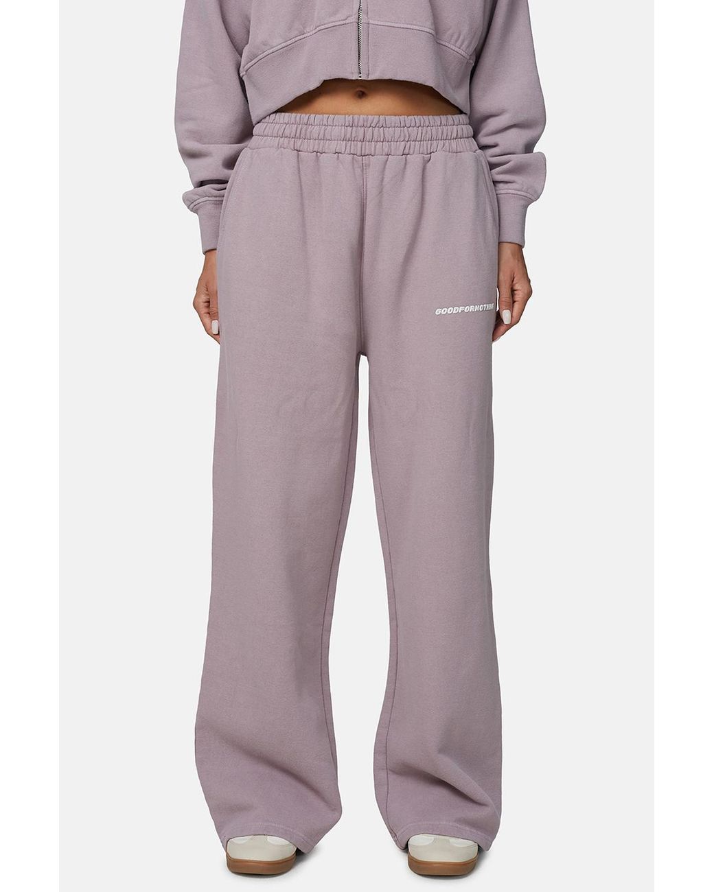 Good For Nothing Purple Vintage Washed Wide Leg Joggers