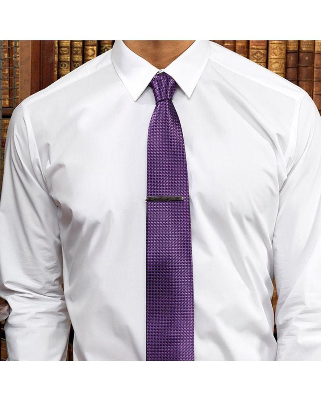 PREMIER Purple Puppy Tooth Formal Work Tie for men