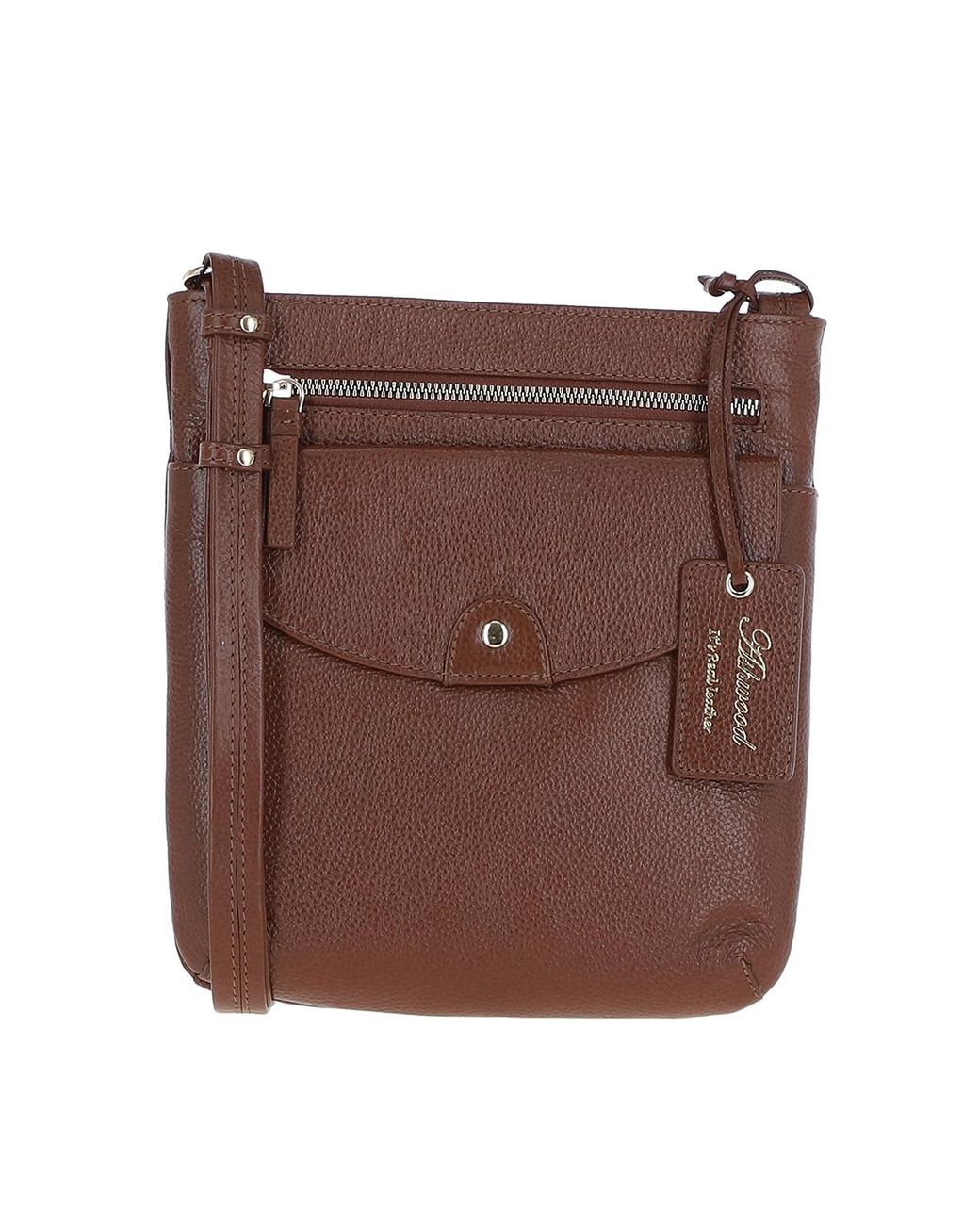 Ashwood Leather Brown 'Five Cb' Real Cross Body Bag