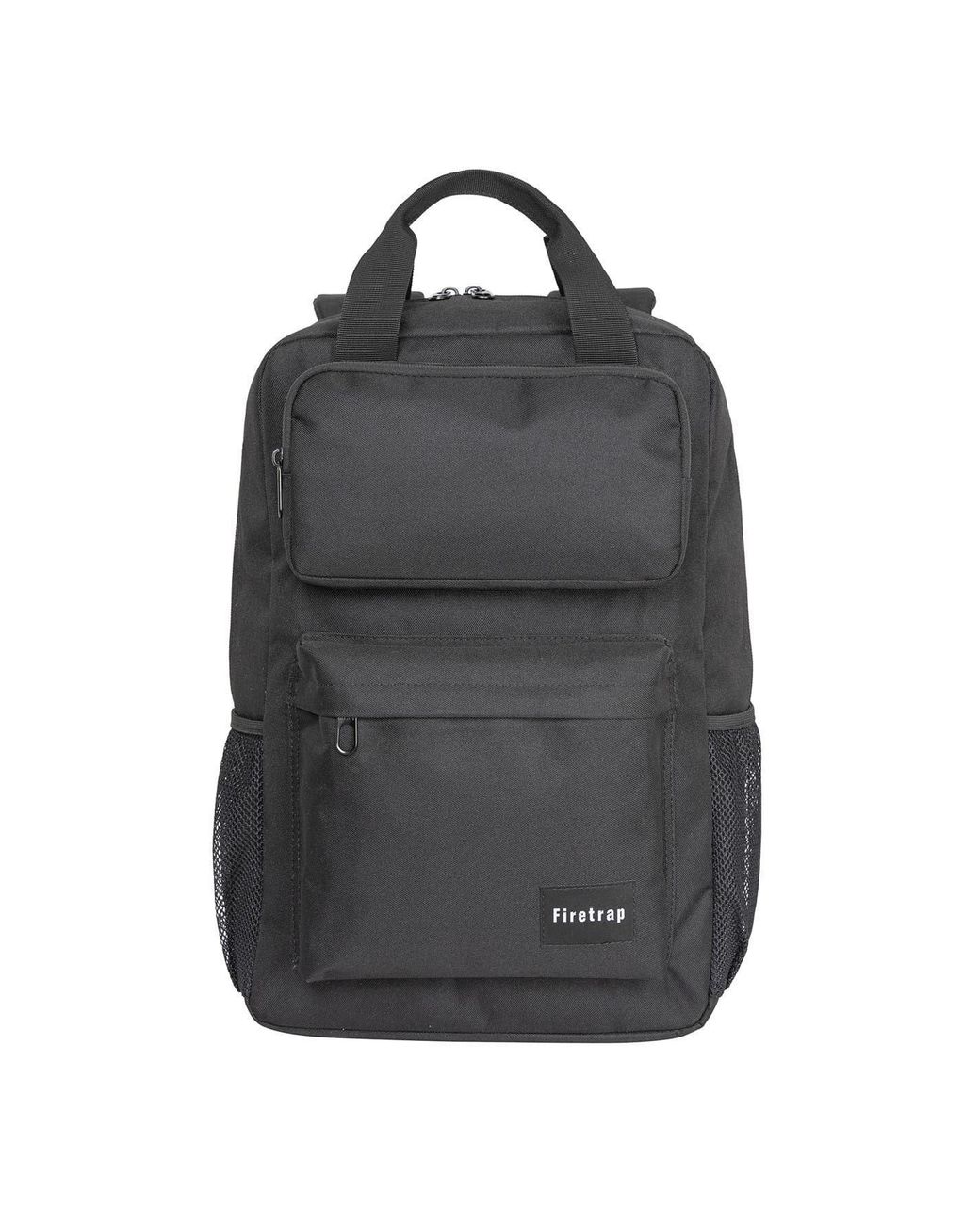 Firetrap Black "Lazer" Rucksack, Logo