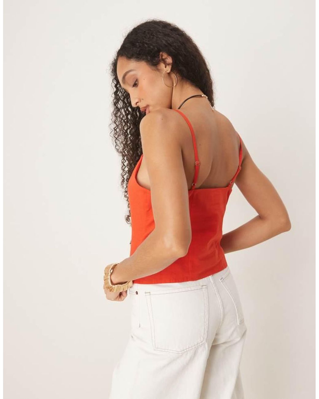 Nobody's Child Red Celine Strappy Waistcoat