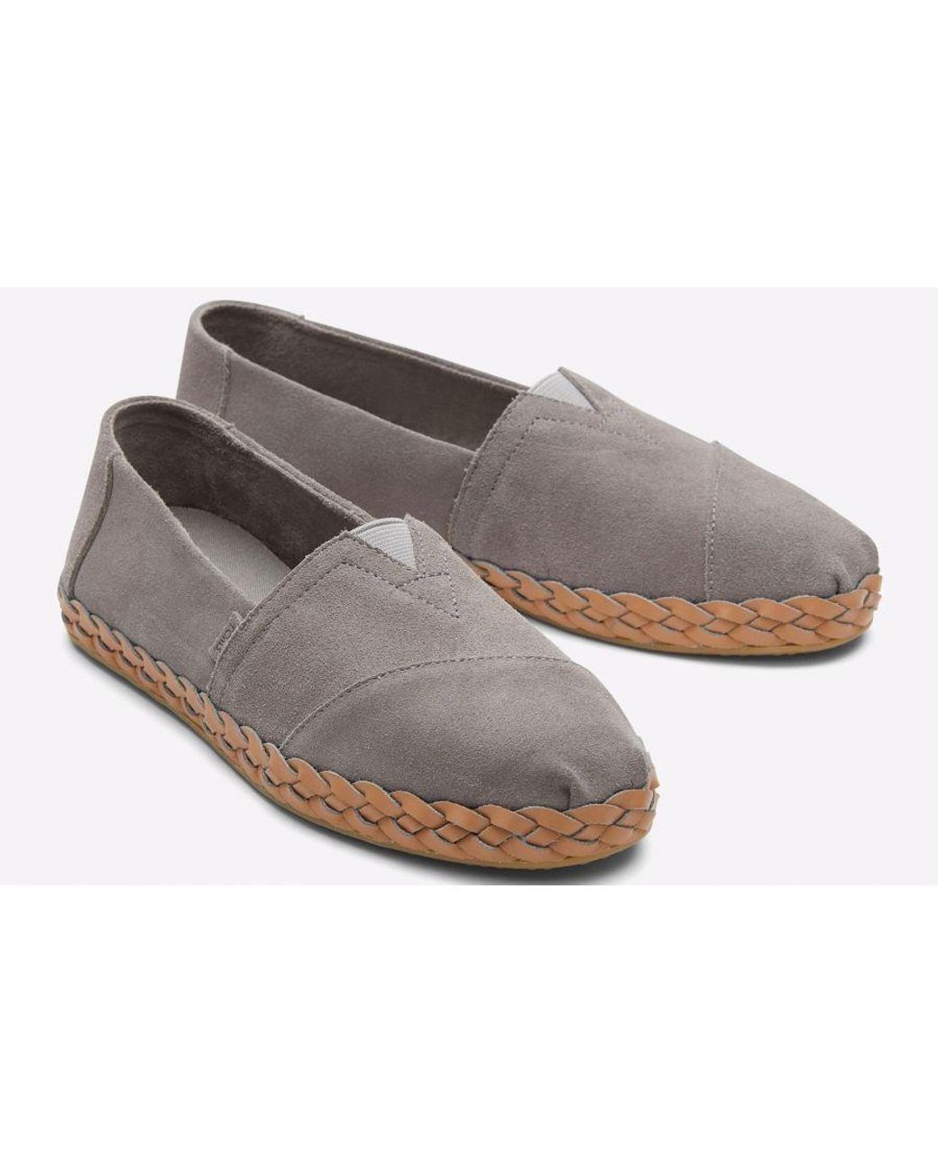TOMS Black Alpargata Leather