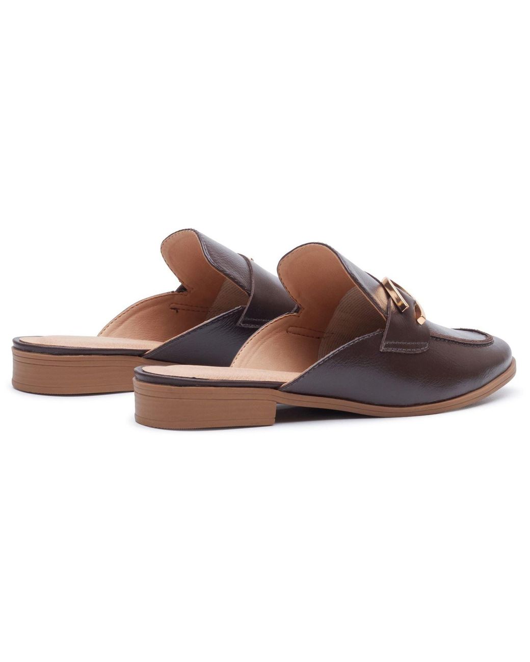 Hush Puppies Brown Calla Leather Mules