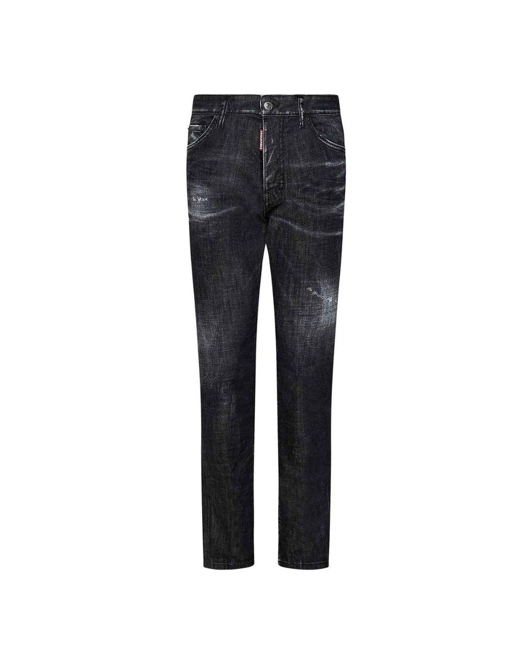 DSquared² Blue Easy Wash Cool Guy Jeans Cotton for men