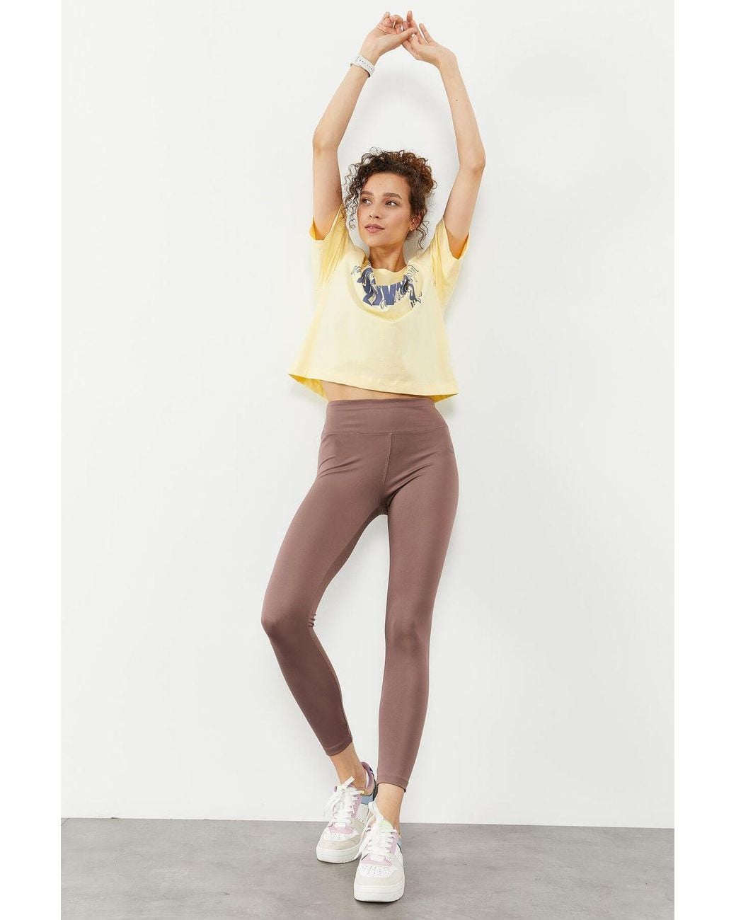 TOMMY LIFE White High-Waist Slim-Fit Leggings