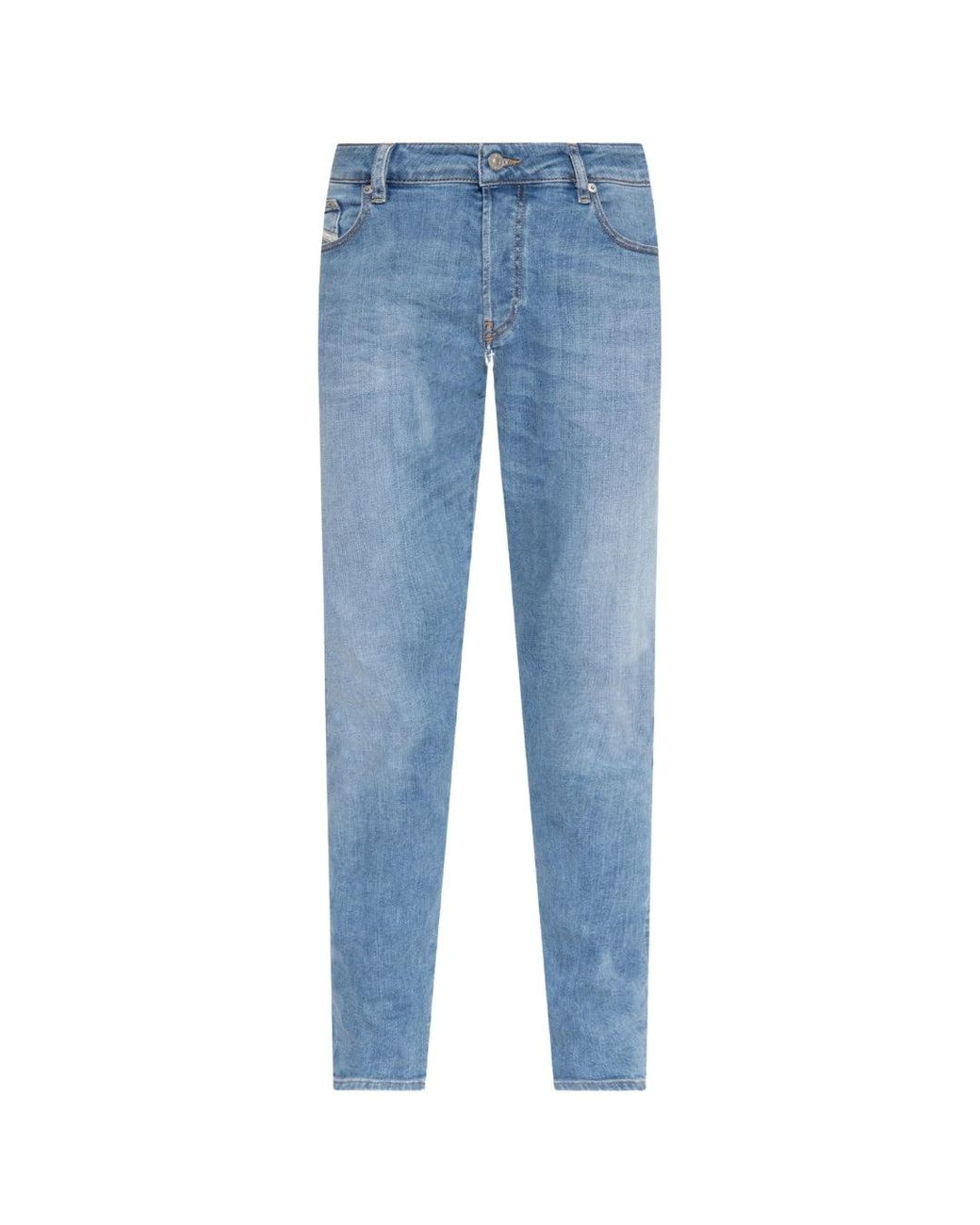DIESEL Blue D-Yennox Tapered Fit Light Jeans for men