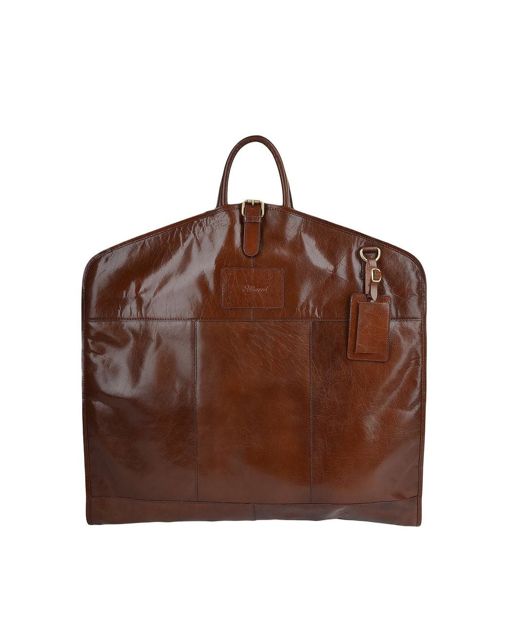 Ashwood Leather Brown 'Matteo' Real Suit Carrier Harper for men