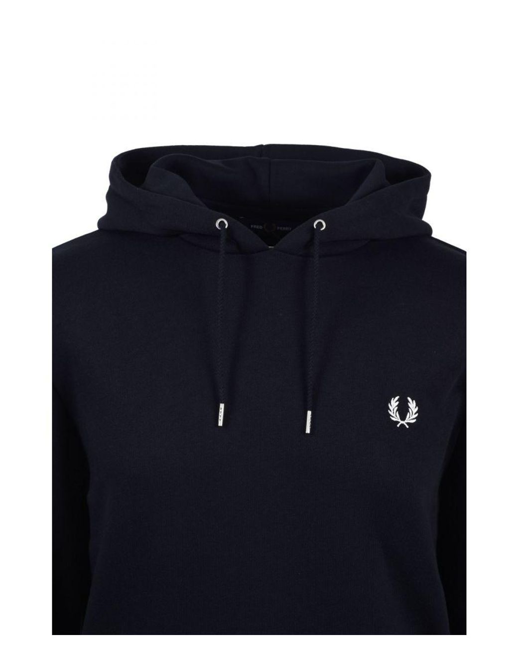 Fred Perry Blue Tipped Hooded Sweatshirt Cotton for men