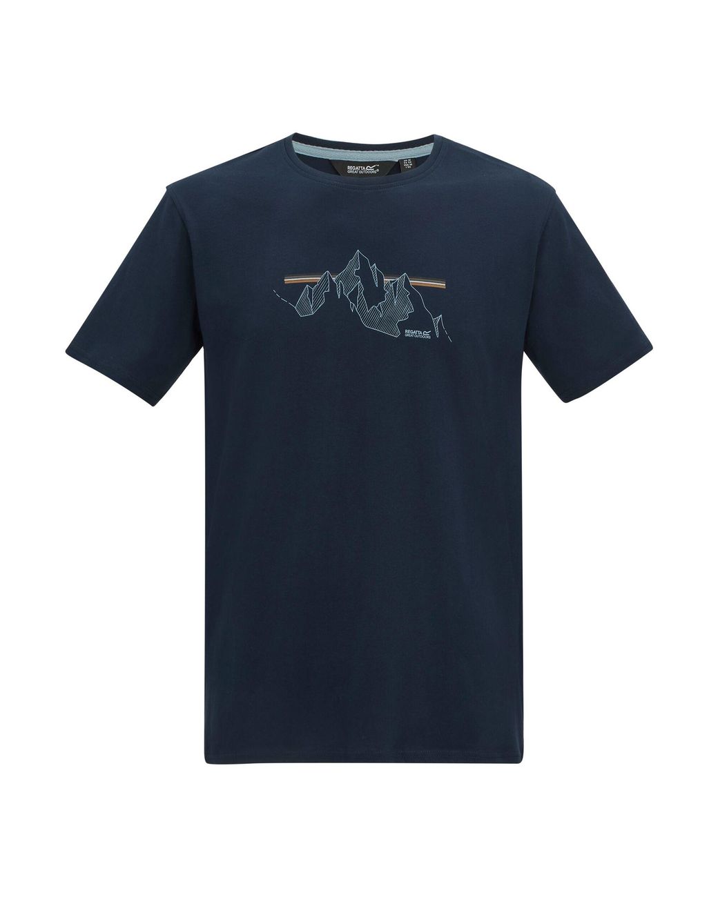 Regatta Blue Cline Ix Mountain T-Shirt Cotton for men