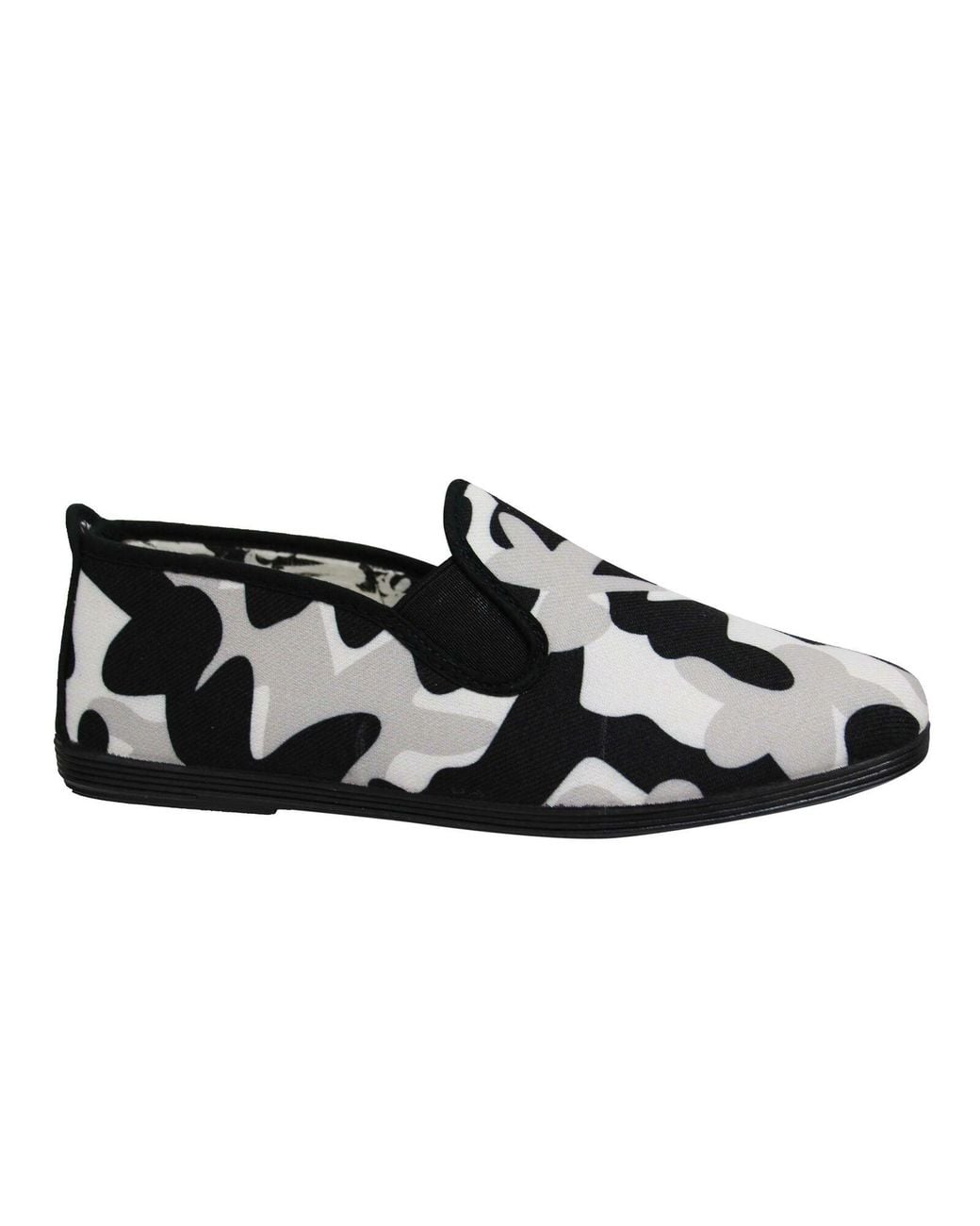 Flossy Gloves Black Style Camouflage Camo Plimsolls