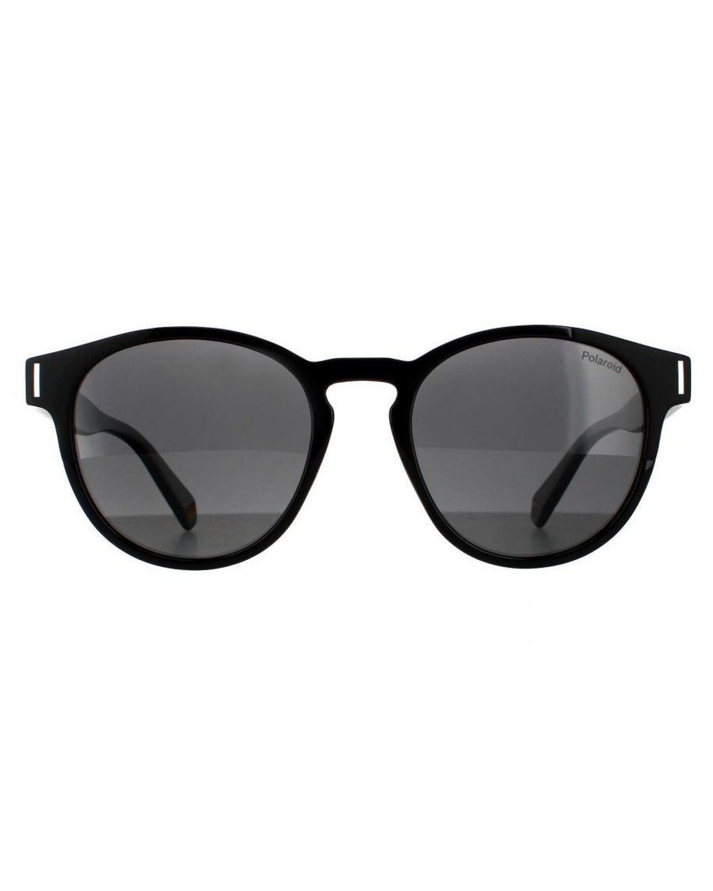 Polaroid Black Round Polarized Sunglasses