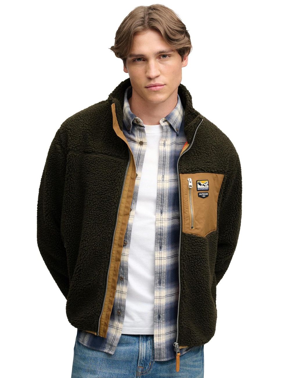 Superdry Black Mountain Full Zip Fleece for men