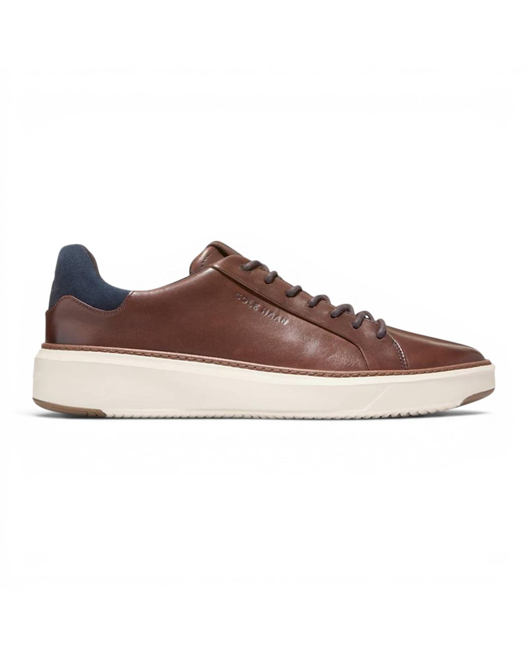 Cole Haan Brown Grandpro Luxe Mile Trainer Leather Sneakers for men