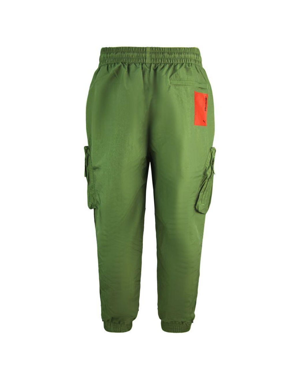 PUMA Green X Attempt Utility Pants Stretch Waist Trousers 598944 75 Nylon for men