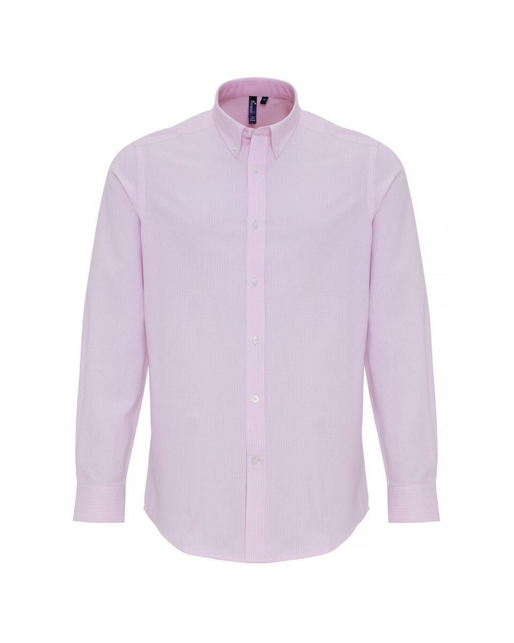 PREMIER Purple Cotton Oxford Striped Long-Sleeve Shirt for men