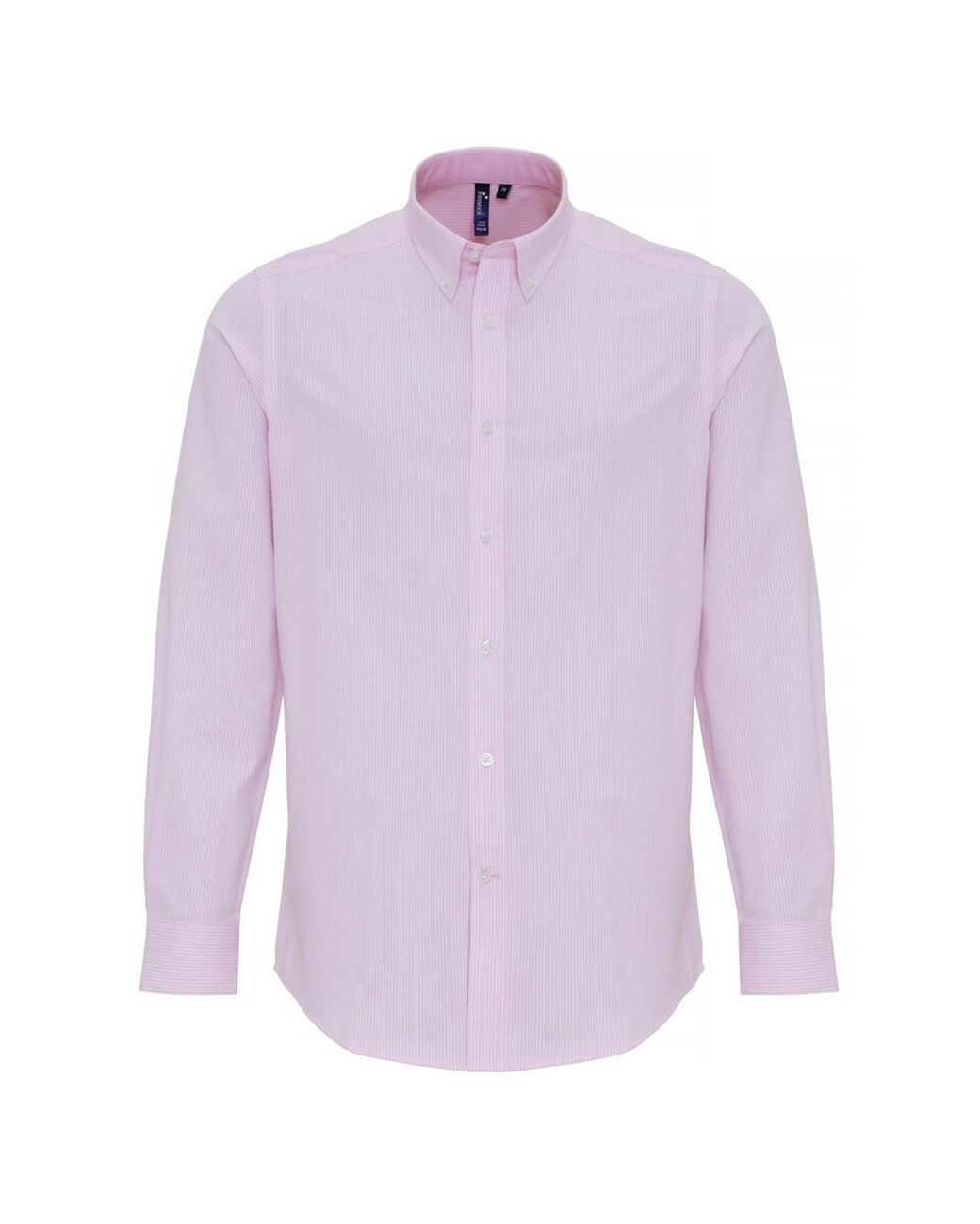 PREMIER Purple Cotton Oxford Striped Long-Sleeve Shirt for men