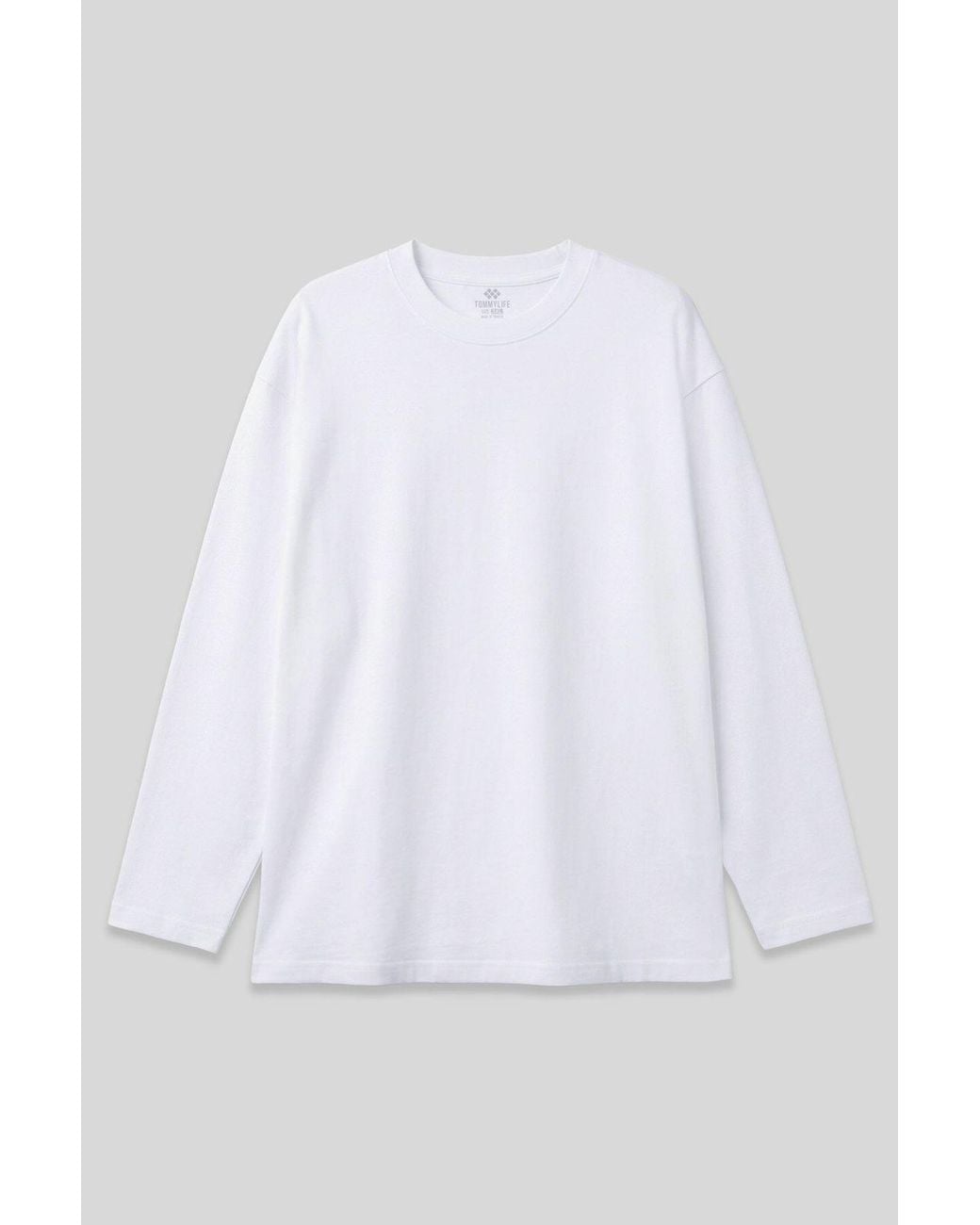 TOMMY LIFE White Cotton Elastane T-Shirt for men
